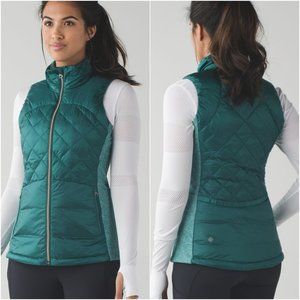 Lululemon Down For A Run Vest in Forage Teal 4